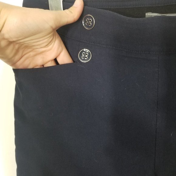 89th & Madison Blue Straight Legged Dress Pants Trouser Business Casual Pull-On - Picture 3 of 7